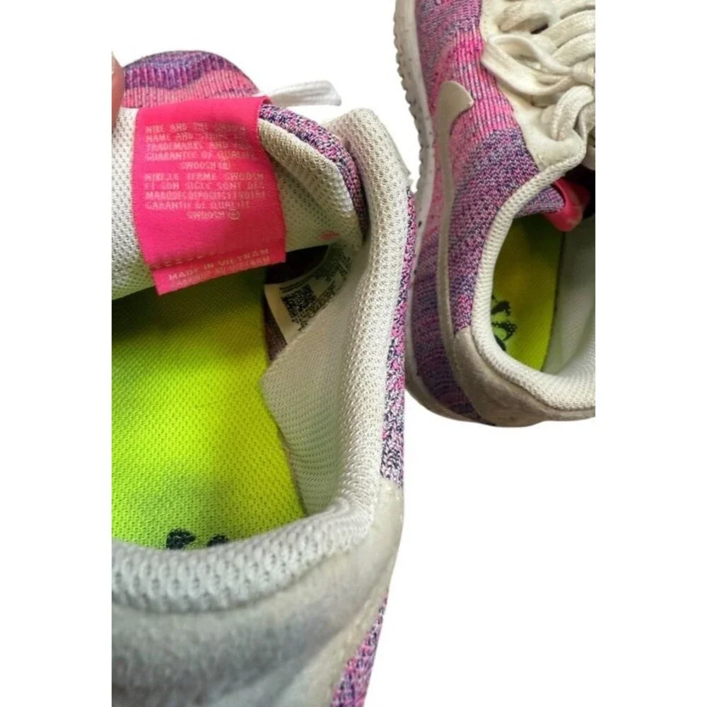 Nike Air Force 1 Crater Flyknit Womens Size 11 Fuchsia Glow DC7273-500 Sneakers - Picture 7 of 10